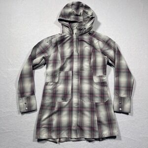 Outdoor Research Jacket Women Medium Hooded Softshell Grey Pink Coat Outdoor